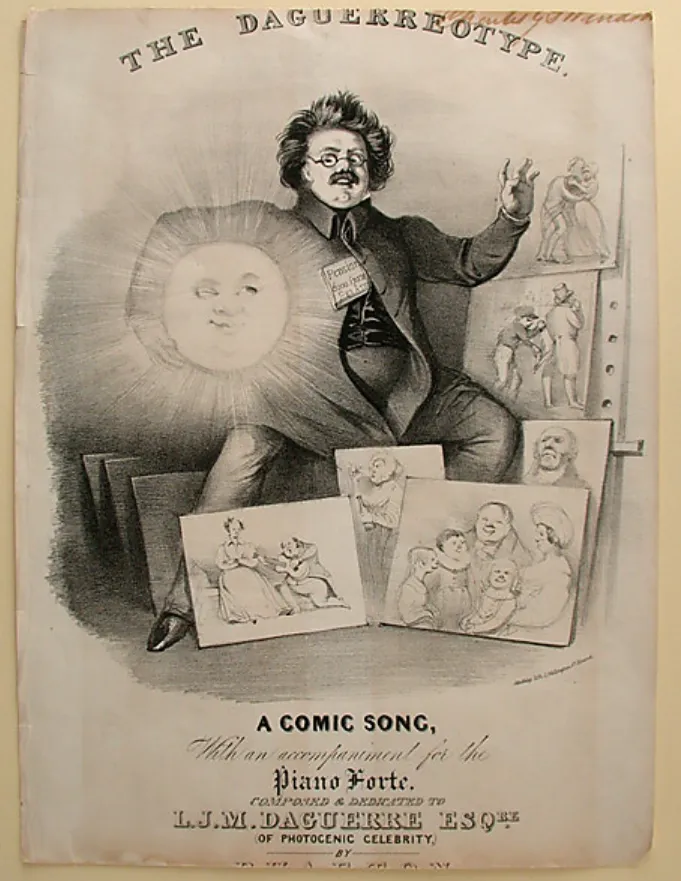 The Daguerreotype: A Comic Song, Phaeton (Ann Mounsey), lithograph by G. E. Madeley, 1839