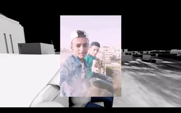 Forensic Architecture, Warning Shot, 2018. On July 14, 2018, in Gaza City, two Palestinian teenagers, Luai Kahil and Amir al-Nimrah, were killed by a missile fired from an Israeli aircraft, followed shortly afterward by four more airstrikes. A YouTube video of a children's cooking show captured the distant echoes of the explosions, allowing the found footage to be sequenced before and after the event. It also exposes the brutality of living as civilians under sustained airstrikes. The full video can be viewed on the e-flux website.