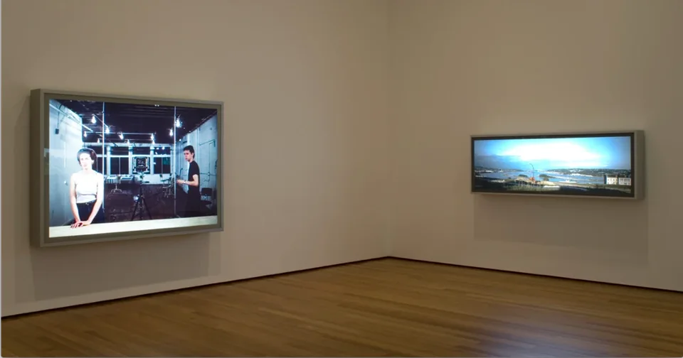 Fig. 14-1 Installation view of “Jeff Wall,” Museum of Modern Art, New York, 2007