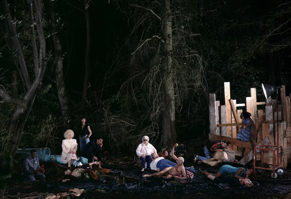 Fig. 25 Jeff Wall, The Vampires’ Picnic, 1991, transparency in lightbox, 229 × 335 cm, courtesy of the artist