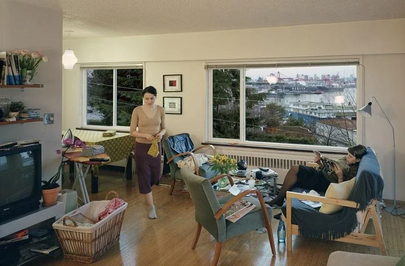 Fig. 27 Jeff Wall, A View from an Apartment, 2004–2005, transparency in lightbox, 167 × 144 cm, courtesy of the artist