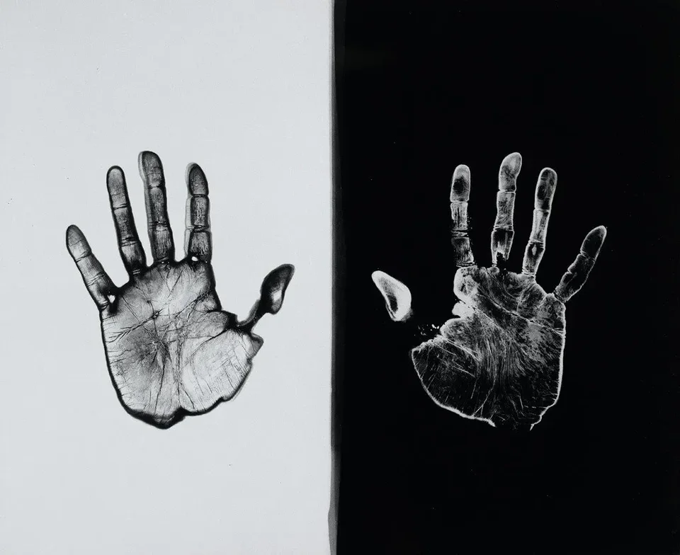 Ugo Mulas,The Laboratory. One Hand Develops, the Other Fixes: To Sir John Frederick William Herschel, from the series Verifications, 1972, gelatin silver print
