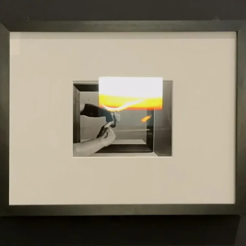 "Another Avant-Garde: Photography 1970 - 2000," a special exhibition of the five-year exhibition collaboration between the West Bund Museum and the Centre Pompidou, West Bund Museum; Ivan Chuikov'sZerkalo III (one of the images) with the reflection of Landscape Epiphany from the opposite wall