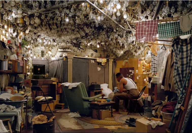 Jeff Wall, After 'Invisible Man' by Ralph Ellison, the Prologue,1999-2000