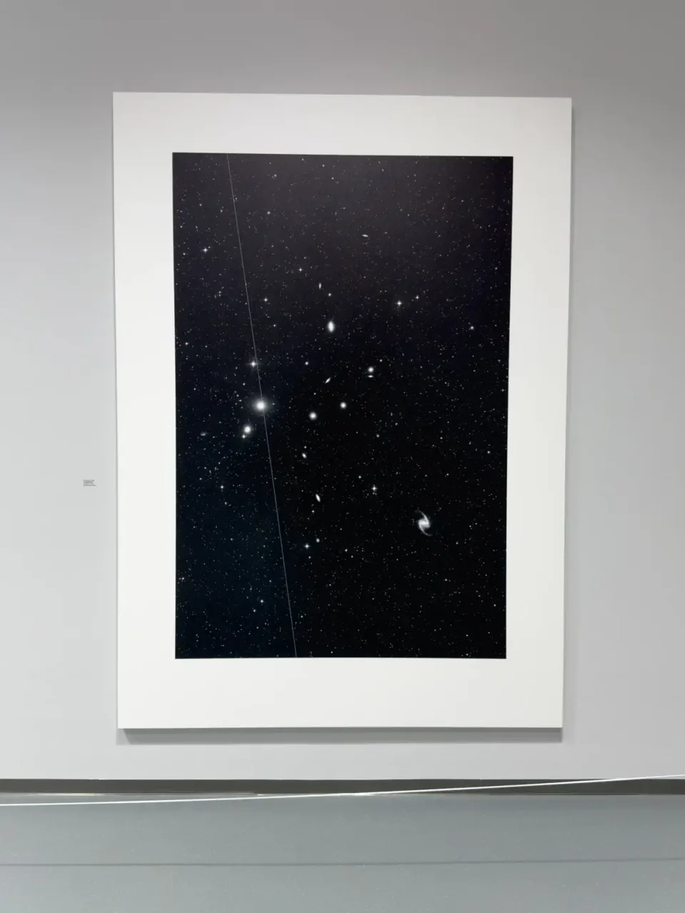 Thomas Ruff,03h 36m/-35°, 1989, from the Stars series. "Thomas Ruff: The Mind Map of Photography," Lishui Photography Culture Center, November 8, 2025. Photo by Guosen Chen