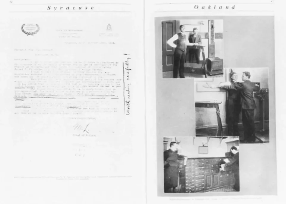 From Yawman and Erbe Manufacturing Co.,Criminal Identification by the "Y and E" System: Bertillon and Finger Print Systems, 1913