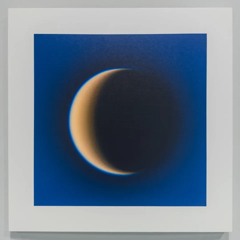Thomas Ruff,cassini 15, 2009, from the cassini series. "Thomas Ruff: The Mind Map of Photography," Lishui Photography Culture Center, November 8, 2025. Photo by Guosen Chen