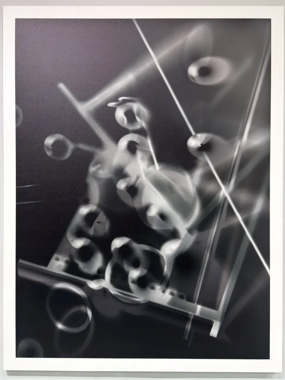 Thomas Ruff,phg.05_I, 2013, from the Photograms series. "Thomas Ruff: The Mind Map of Photography," Lishui Photography Culture Center, November 8, 2025. Photo by Guosen Chen