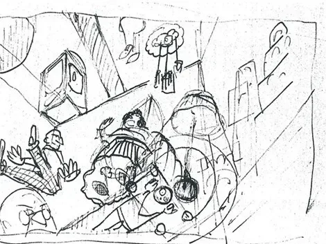 Manuscript of Eisenstein’s “Glass House” project