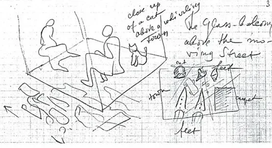 Manuscript of Eisenstein’s “Glass House” project