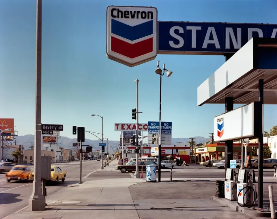 FromUncommon Places, Beverly Boulevard and La Brea Avenue, Los Angeles, California, June 21, 1975