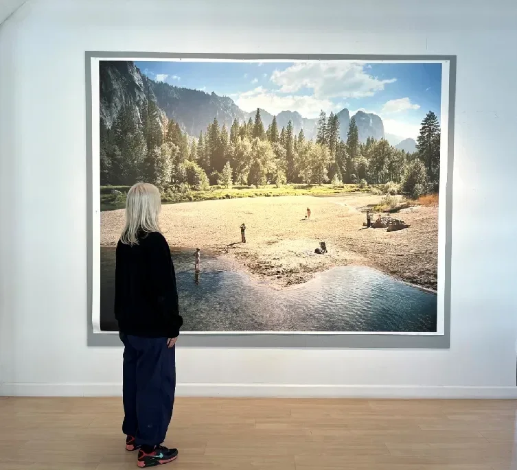 Shore,Merced River at tableau scale (2.2 m × 2.8 m)