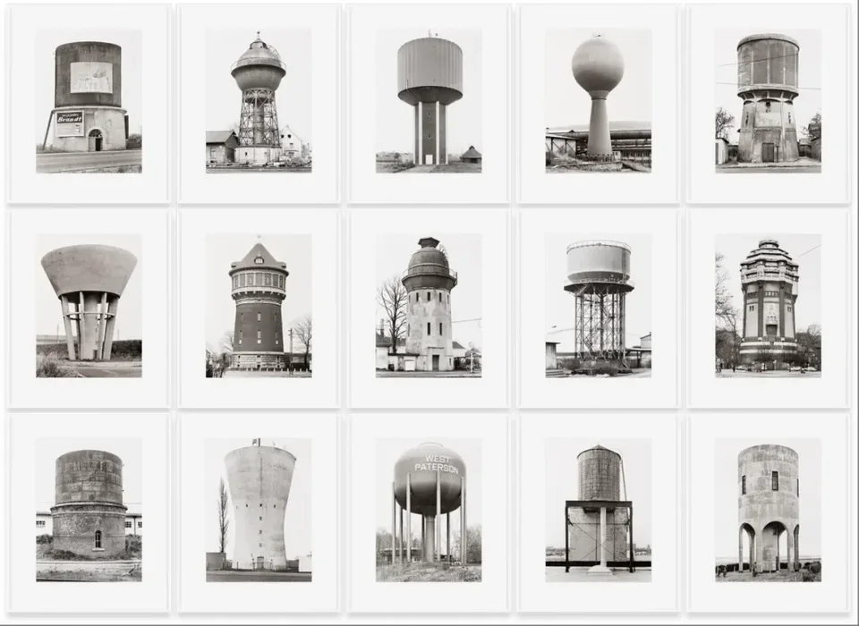 Bernd and Hilla Becher, Water Towers, 1970-2010