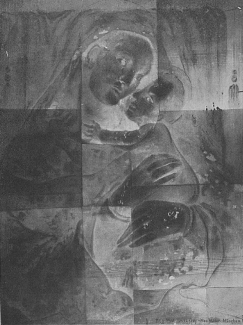 Wilpert, a Madonna under X-ray, 1917