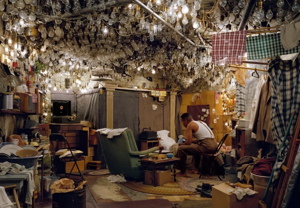杰夫·沃尔，《仿拉尔夫·埃里森〈隐形人〉序言》，1999至2001年。
